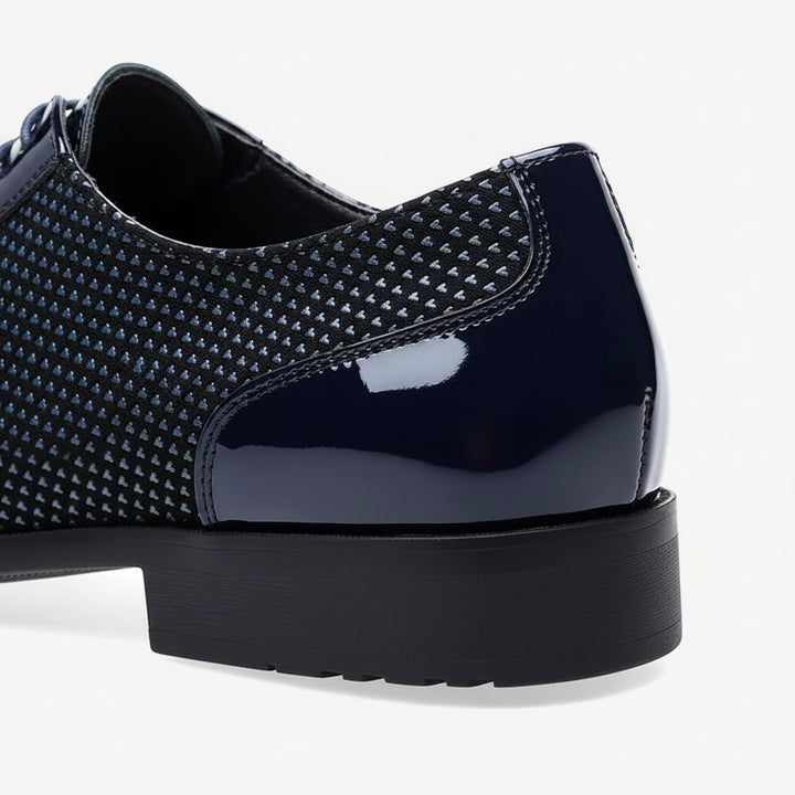 Hensley Leather Oxfords — Blue