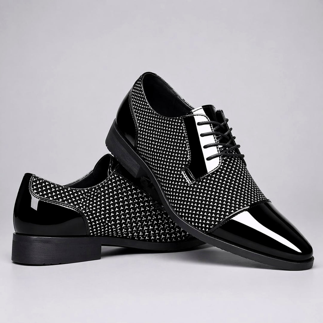 Hensley Leather Oxfords — Gray