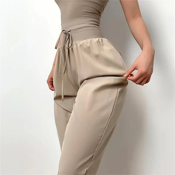 High Waist Joggers - Time &amp; West