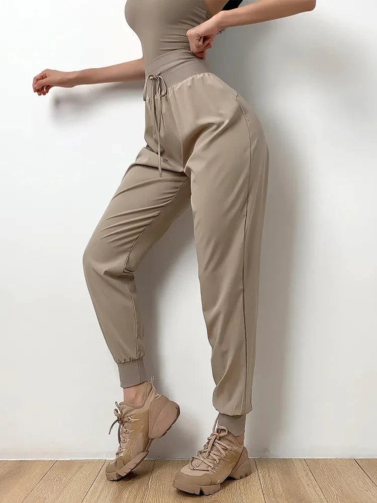 High Waist Joggers - Time &amp; West
