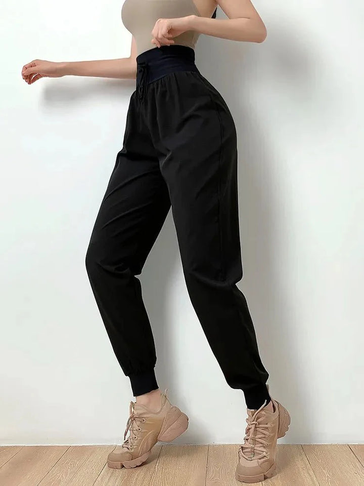 High Waist Joggers - Time &amp; West