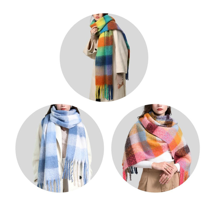 Mosaic Oversized Scarf - Time &amp; West