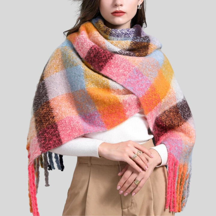 Mosaic Oversized Scarf - Time &amp; West