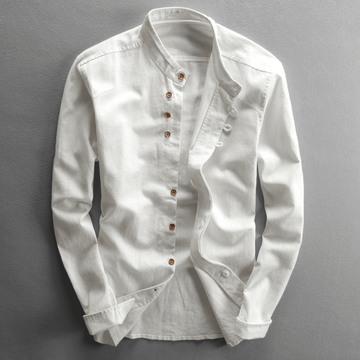 Paolo Band Collar Shirt - Santovi